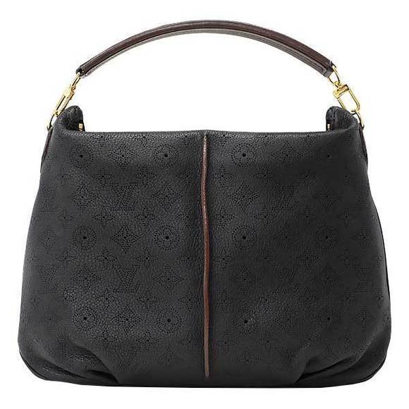 Louis Vuitton Shoulder Mahina Crossbody Bag Selene MM Black - Picture 1 of 10